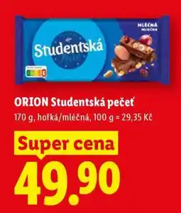 Lidl Orion Studentská pečeť nabídka