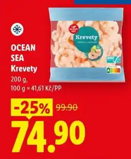 Lidl OCEAN SEA Krevety nabídka