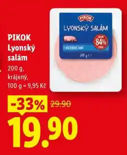 Lidl Pikok LYONSKÝ SALÁM nabídka