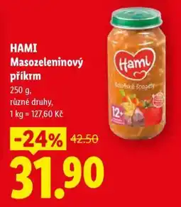 Lidl Hami masozeleninový příkrm nabídka