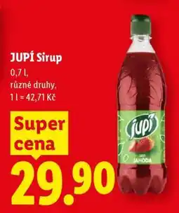 Lidl Jupí sirup nabídka