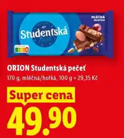 Lidl Orion Studentská pečeť nabídka