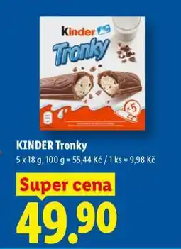 Lidl Kinder Tronky nabídka