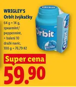 Lidl Wrigley's Orbit žvýkačky nabídka