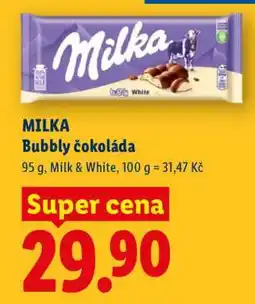 Lidl Milka Bubbly čokoláda nabídka