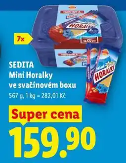 Lidl Sedita Mini Horalky ve svačinovém boxu nabídka
