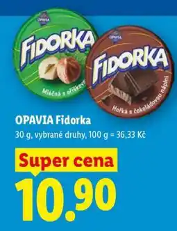 Lidl Opavia Fidorka nabídka