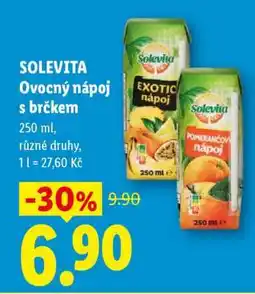 Lidl Solevita Ovocný nápoj s brčkem nabídka