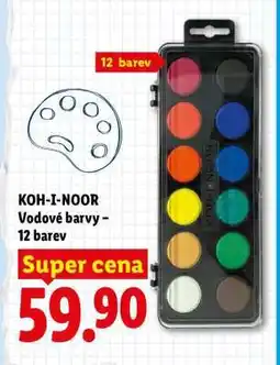 Lidl KOH-I-NOOR Vodové barvy – 12 barev nabídka