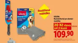 Lidl VILEDA Ručník/Kartáč pro domácí mazlíčky nabídka