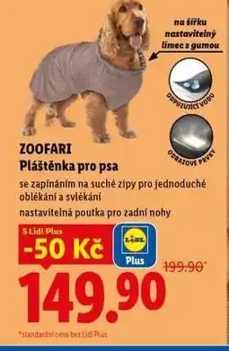 Lidl ZOOFARI Pláštěnka pro psa nabídka