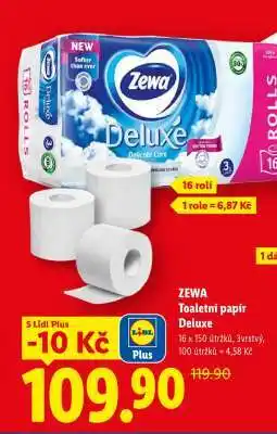 Lidl Zewa toaletní papír Deluxe nabídka