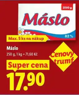 Lidl Máslo nabídka