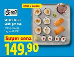 Lidl SELECT & GO Sushi pro dva nabídka