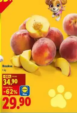Lidl Broskve nabídka