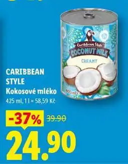Lidl CARIBBEAN STYLE Kokosové mléko nabídka