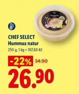 Lidl CHEF SELECT Hummus natur nabídka