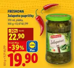 Lidl FRESHONA Jalapeño papričky nabídka