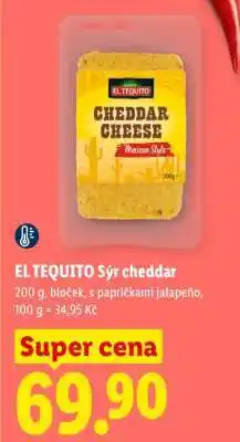 Lidl El Tequito Sýr Cheddar nabídka
