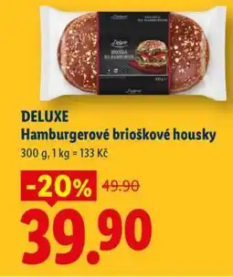 Lidl DELUXE Hamburgerové brioškové housky nabídka