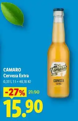 Lidl CAMARO CERVEZA EXTRA nabídka