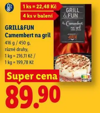 GRILL&FUN Camembert na gril