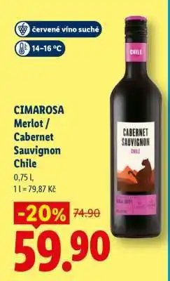 CIMAROSA Merlot / Cabernet Sauvignon Chile