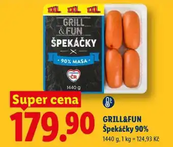GRILL&FUN Špekáčky 90%