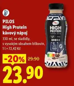 Lidl PILOS High Protein kávový nápoj nabídka