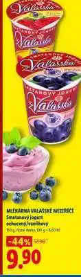 Lidl MLÉKÁRNA VALAŠSKÉ MEZIŘÍČÍ Smetanový jogurt ochucený / vanilkový nabídka