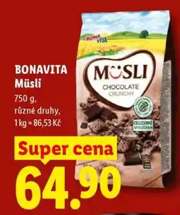 Lidl Bonavita Müsli nabídka