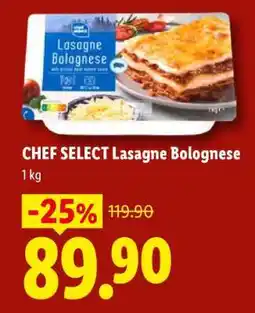 Lidl CHEF SELECT LASAGNE BOLOGNESE nabídka