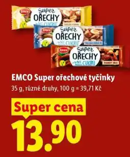 Lidl Emco Super Ořechové tyčinky nabídka