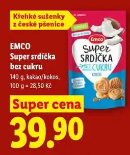 Lidl EMCO Super srdíčka bez cukru nabídka
