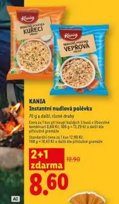 Lidl KANIA Instantní nudlová polévka nabídka