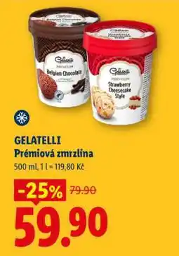 Lidl GELATELLI Prémiová zmrzlina nabídka