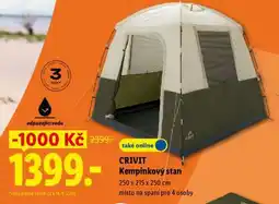 Lidl CRIVIT Kempinkový stan nabídka