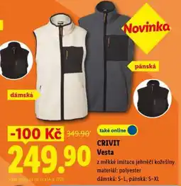 Lidl CRIVIT Vesta nabídka