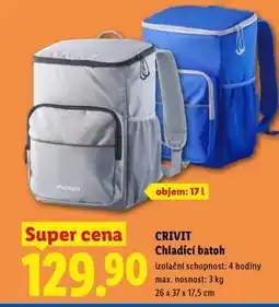 Lidl CRIVIT CHLADICÍ BATOH nabídka