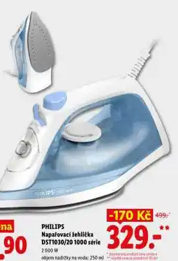Lidl PHILIPS Napařovací žehlička DST1030/20 1000 série nabídka