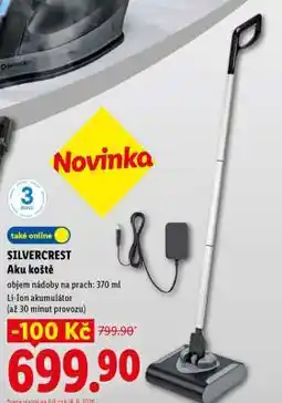 Lidl SILVERCREST Aku koště nabídka