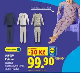Lidl Lupilu PYŽAMO nabídka