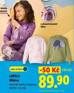 Lidl lupilu Mikina nabídka
