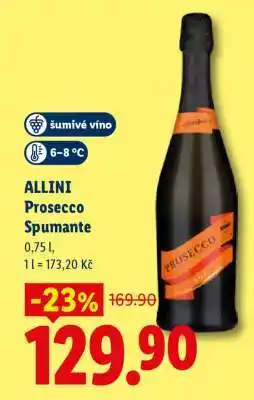Lidl Allini Prosecco Spumante nabídka