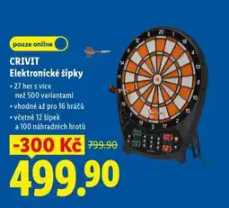 Lidl CRIVIT Elektronické šipky nabídka