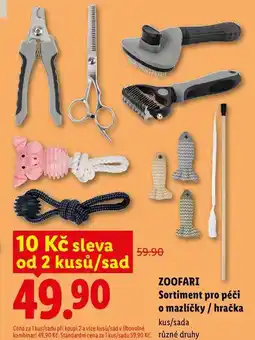 Lidl ZOOFARI Sortiment pro péči o mazlíčky / hračka, kus/sada nabídka
