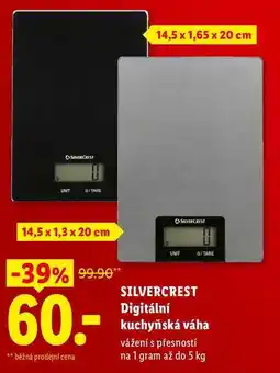 Lidl SILVERCREST Digitální kuchyňská váha nabídka