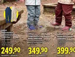 Lidl LUPILU Chlapecké/dívčí nepromokavé kalhoty s podšívkou nabídka