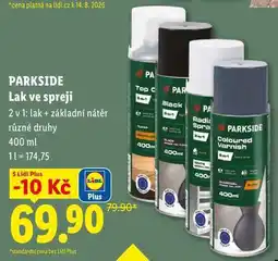 Lidl PARKSIDE Lak ve spreji, 2 v 1 nabídka