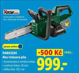 Lidl PARKSIDE Aku řetězová pila nabídka